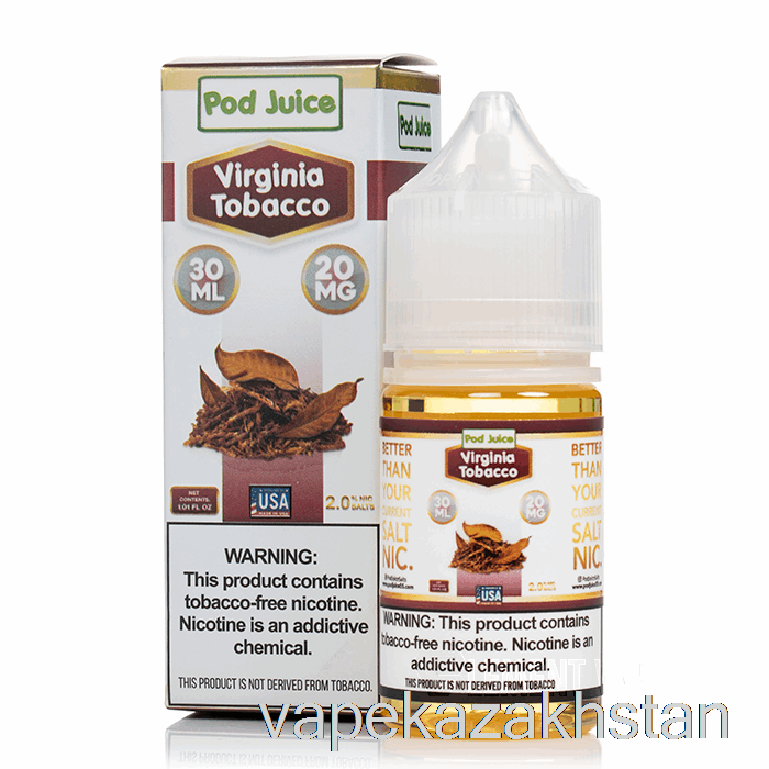 Vape Disposable Virginia Tobacco - Pod Juice - 30mL 10mg